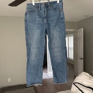 Straight leg jeans